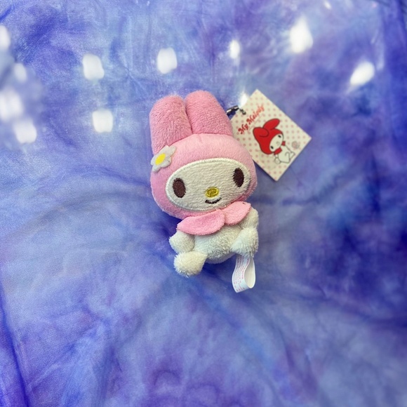 Sanrio My Melody NWT Plush Keychain Cute Pink Rabbit Bag/Purse Charm for Cheap - Picture 2 of 5